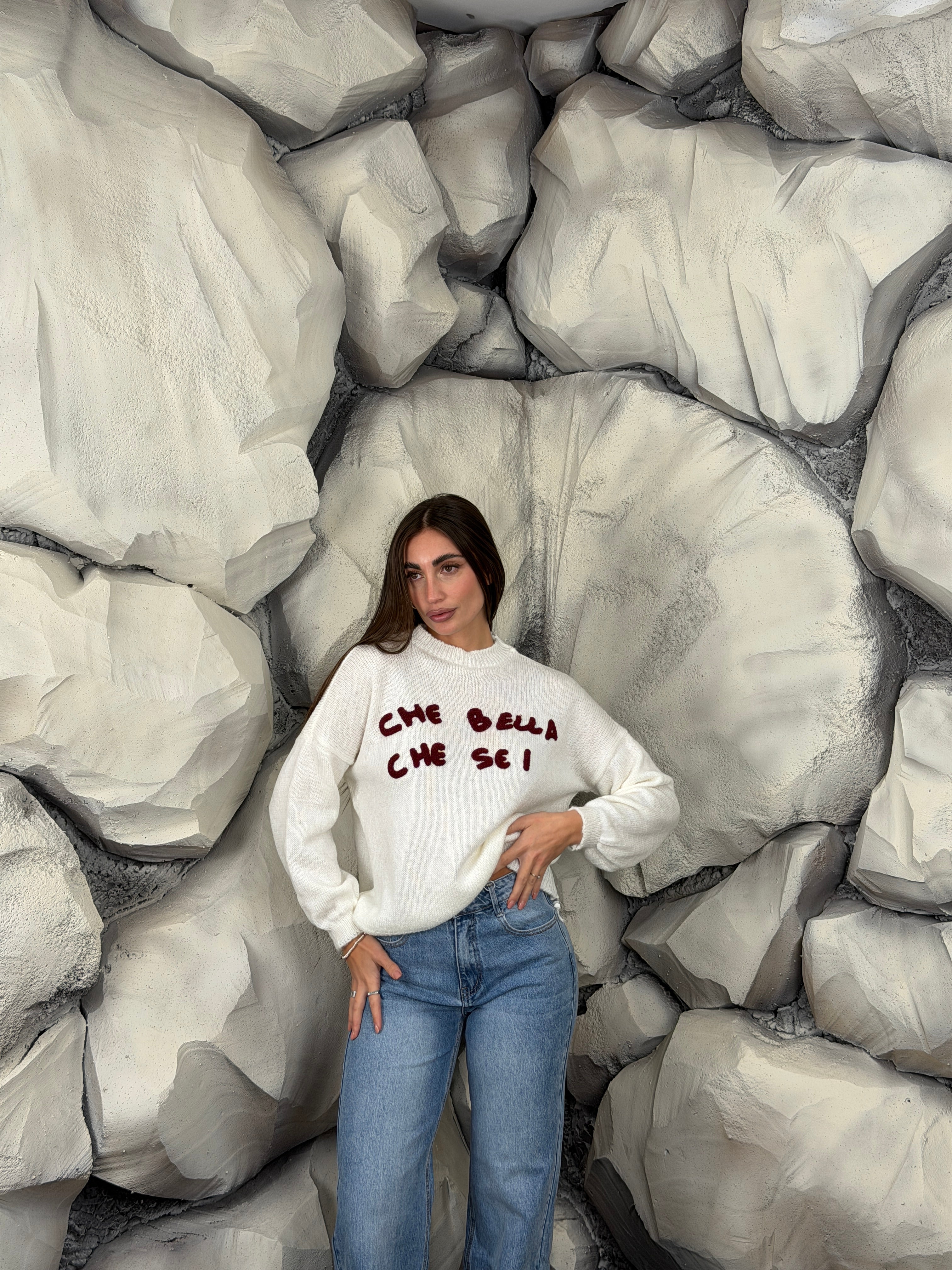 Maglione CHE BELLA CHE SEI short