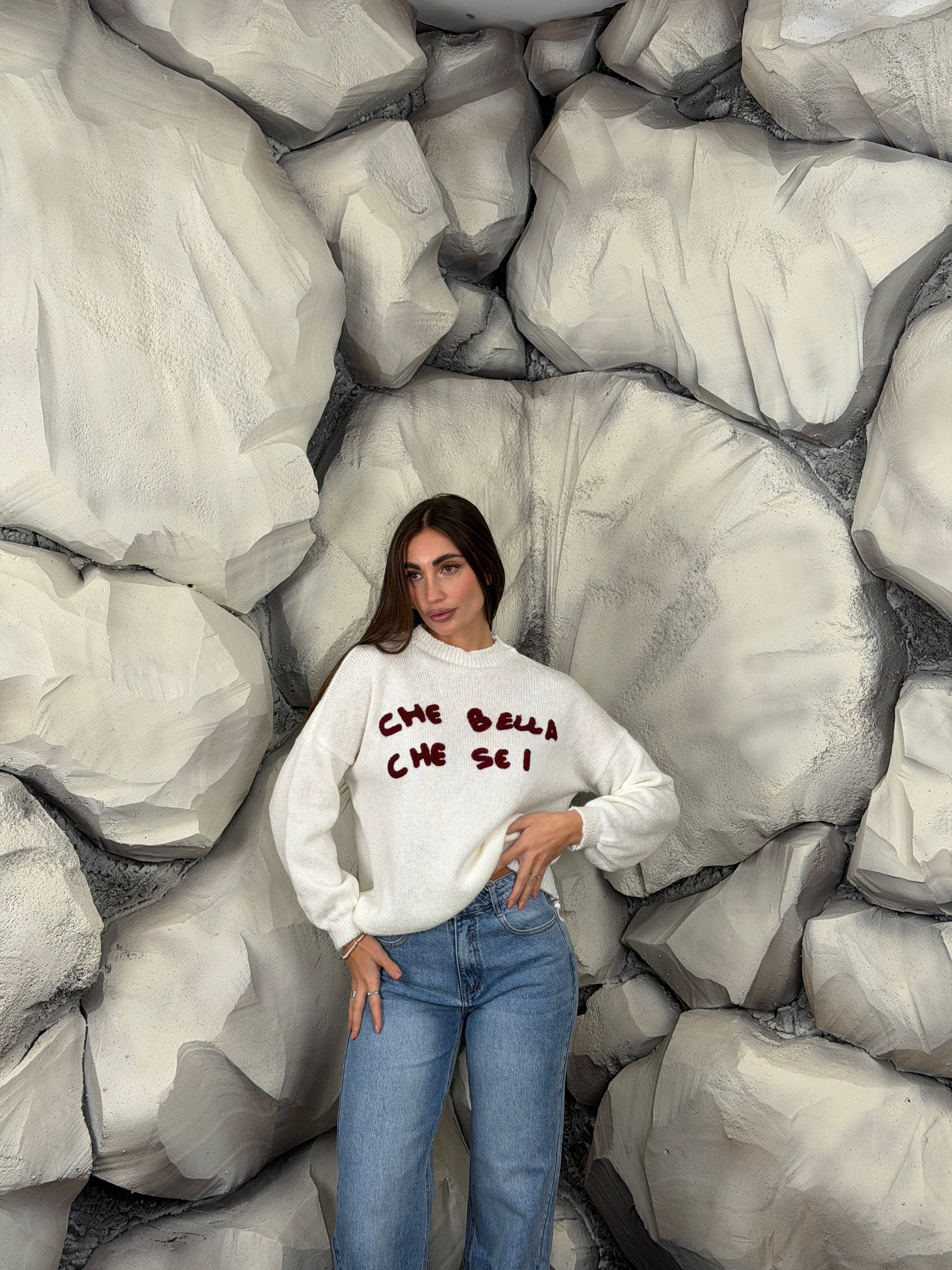 Maglione CHE BELLA CHE SEI short