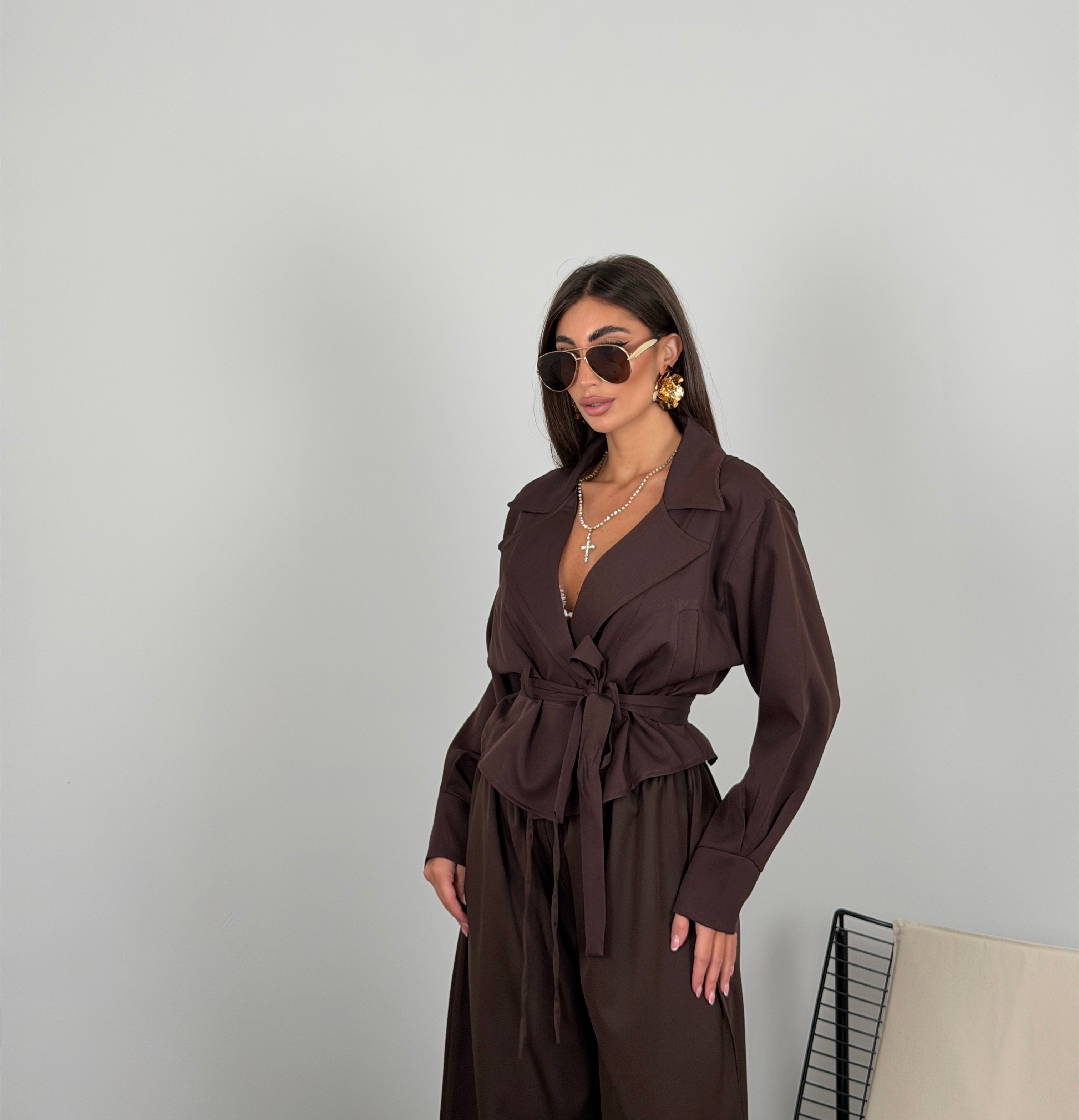 Giacca fit crop