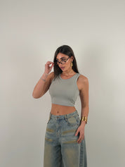 Top basic crop a costine
