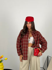 Camicia a quadri over size