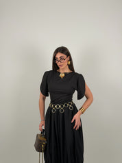 Maglia con mezza manica aperta in lycra