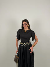 Maglia con mezza manica aperta in lycra
