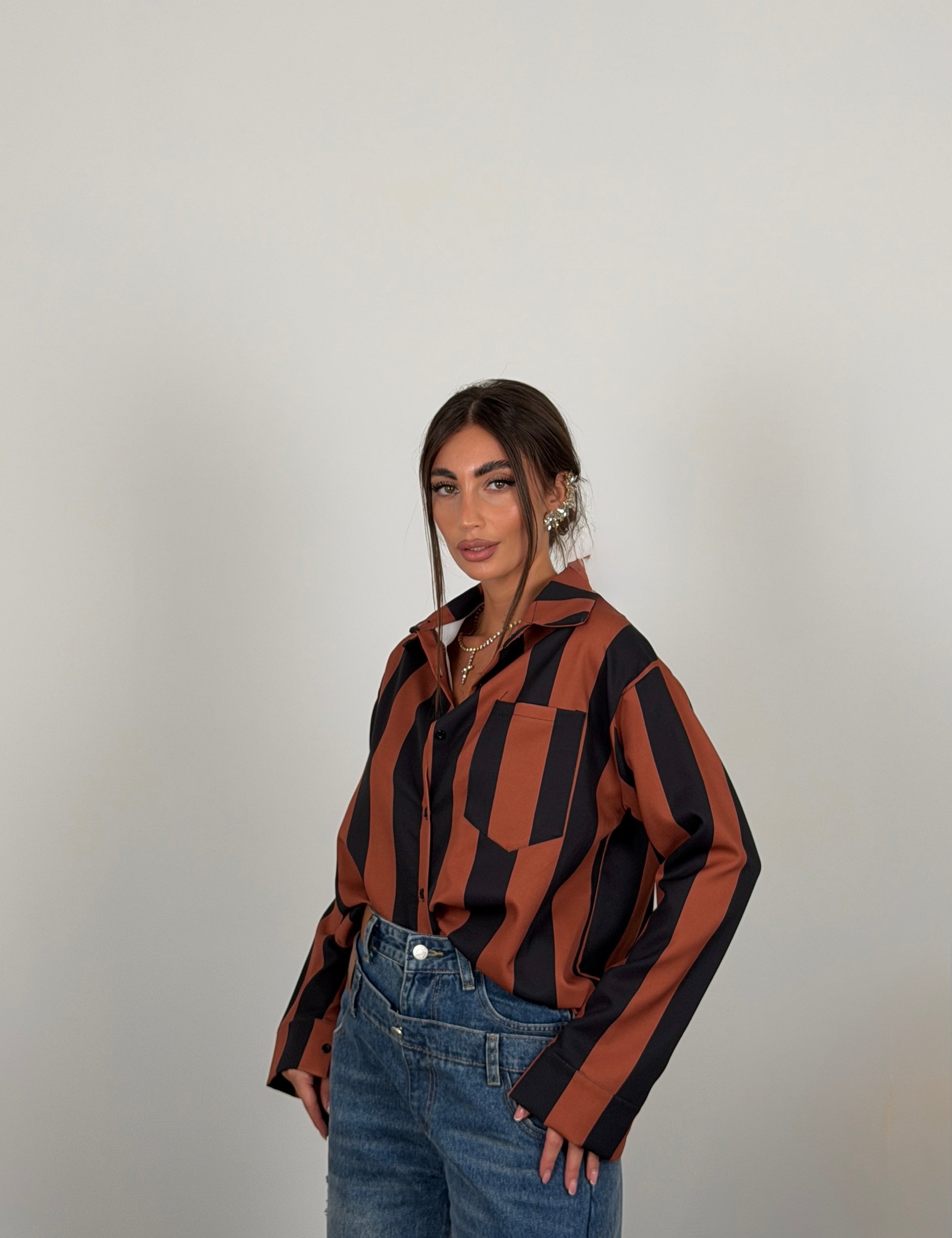 Camicia fantasia a righe