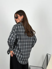 Camicia a quadri over size