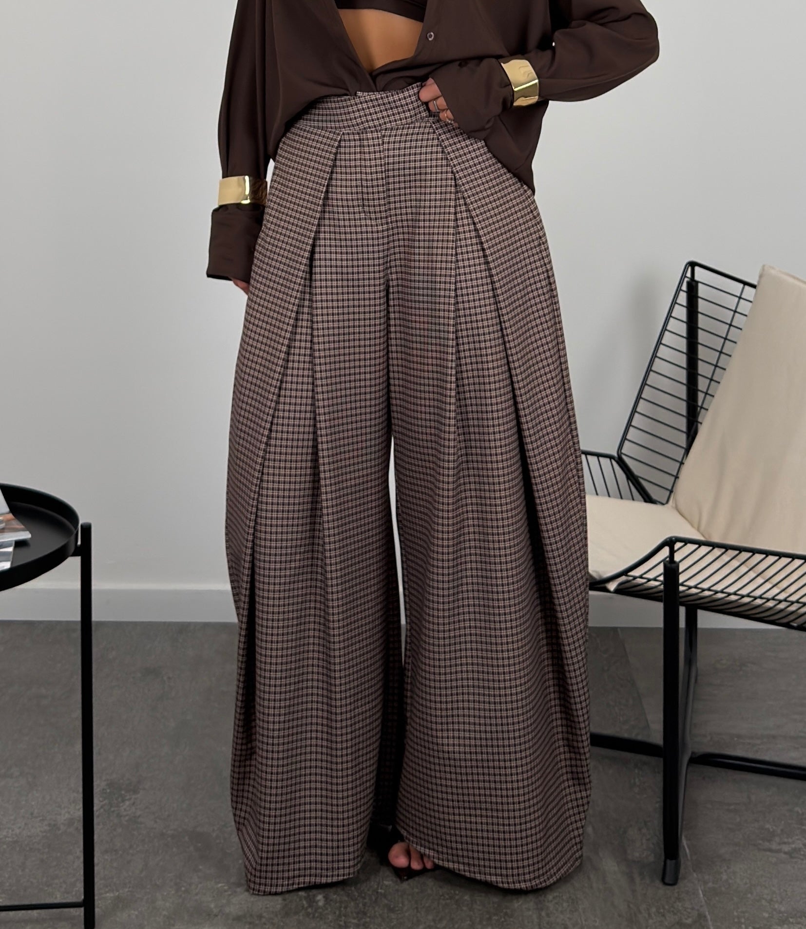 Pantalone corinne quadri