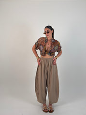 Pantalone plissi