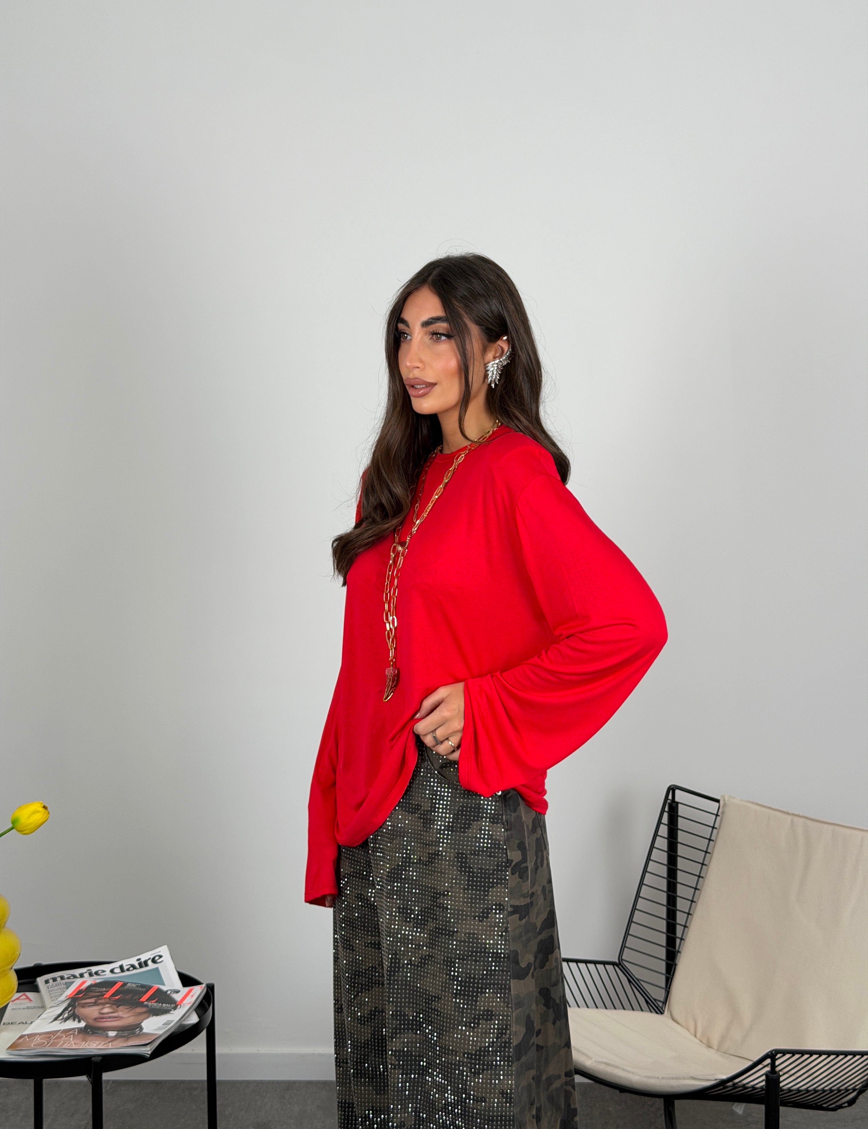Maglia Semivelata con spalline