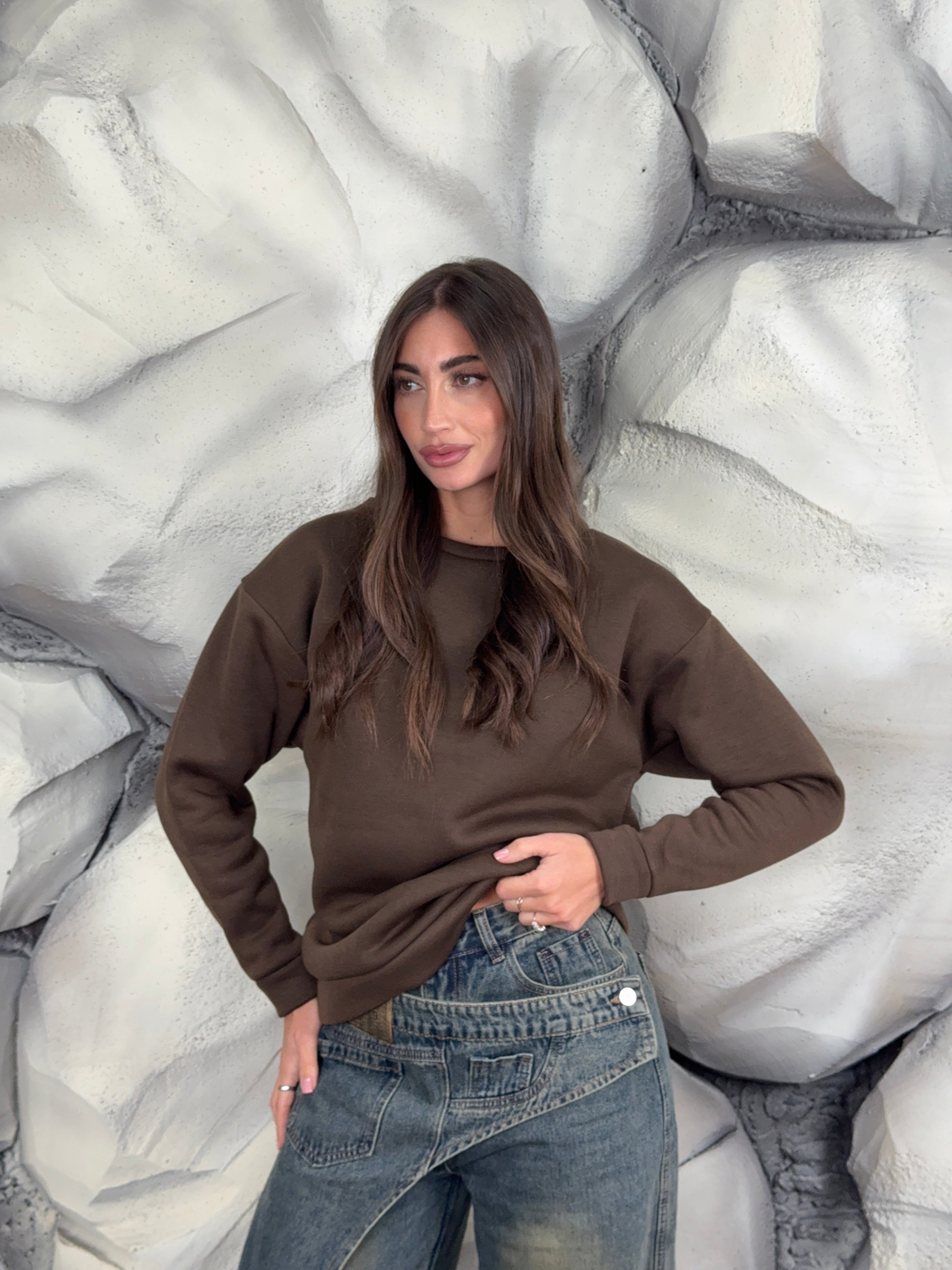 Felpa Candy girocollo