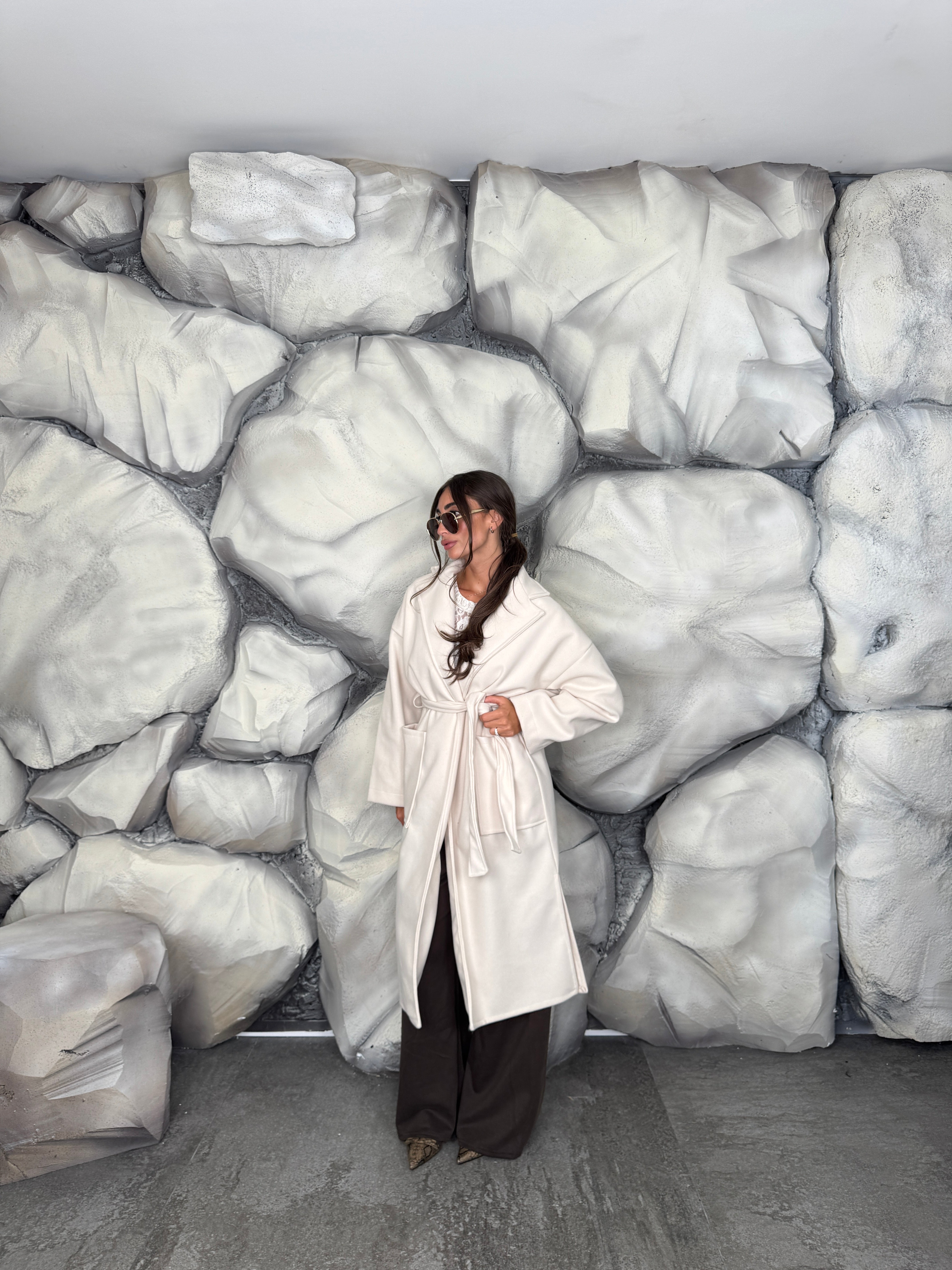 Cappotto cintura in vita