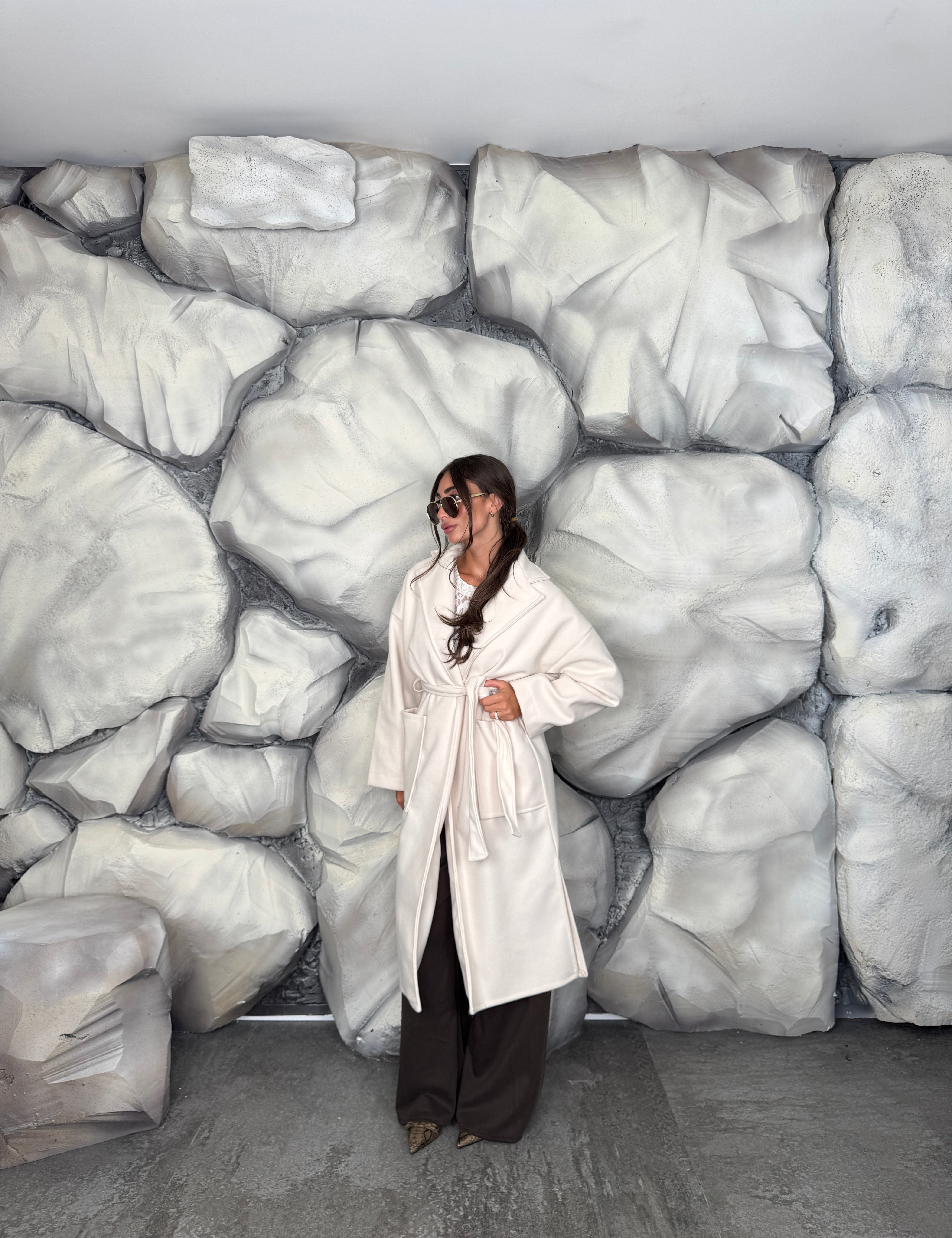 Cappotto cintura in vita