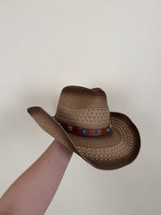 Cappello dettaglio cuoio