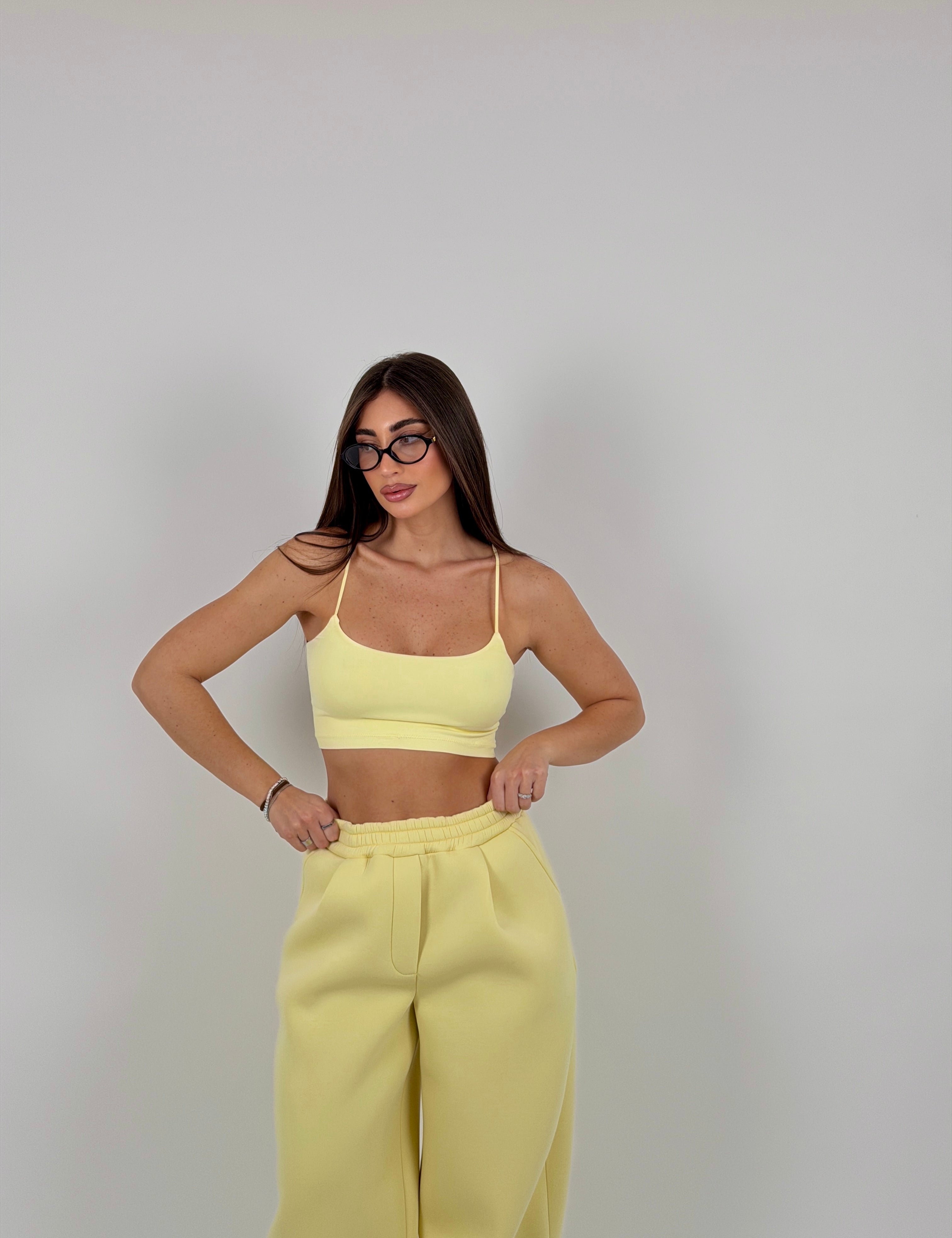 Top in lycra foderato