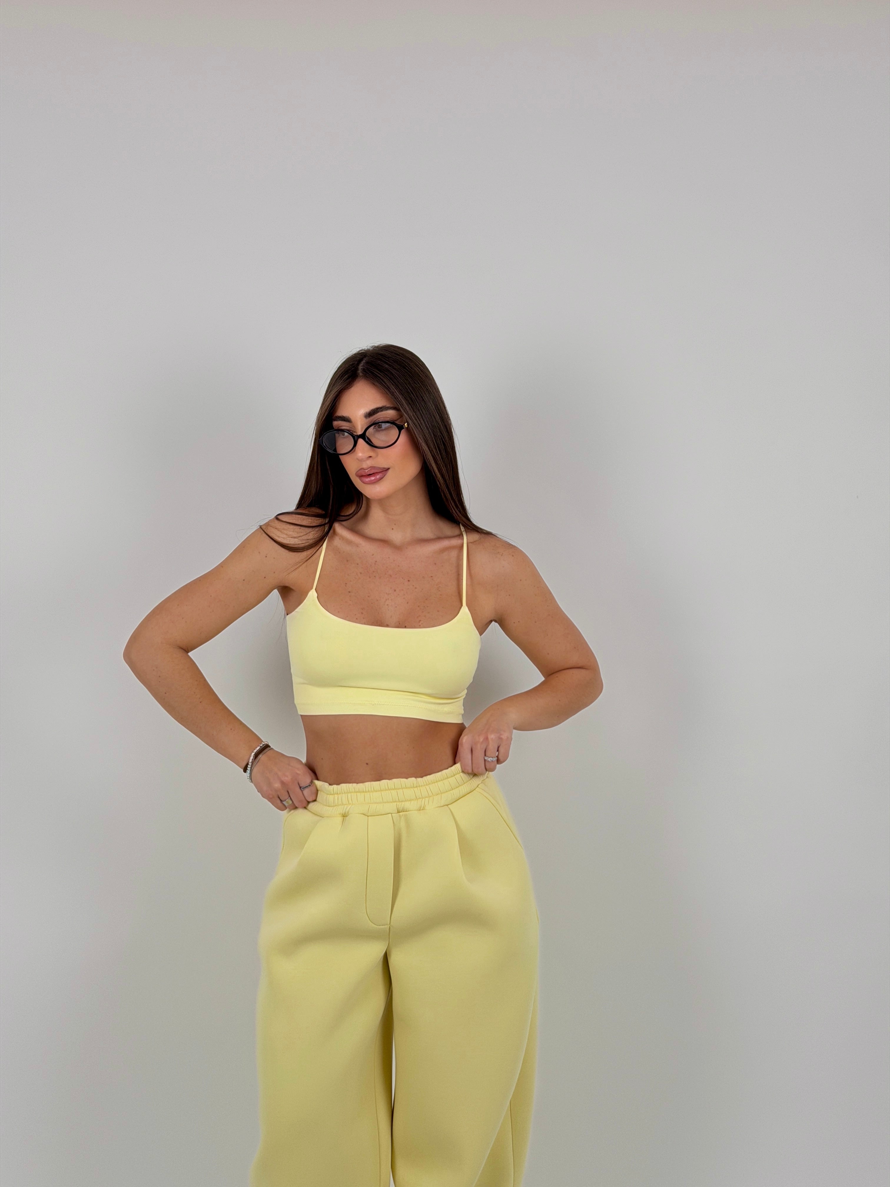 Top in lycra foderato