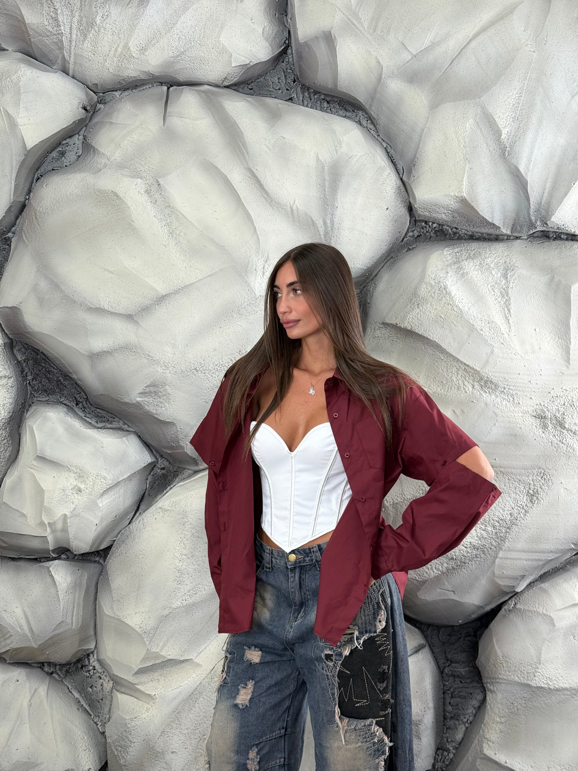 Camicia manica staccata
