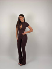 Tuta lunga in lycra con ganci