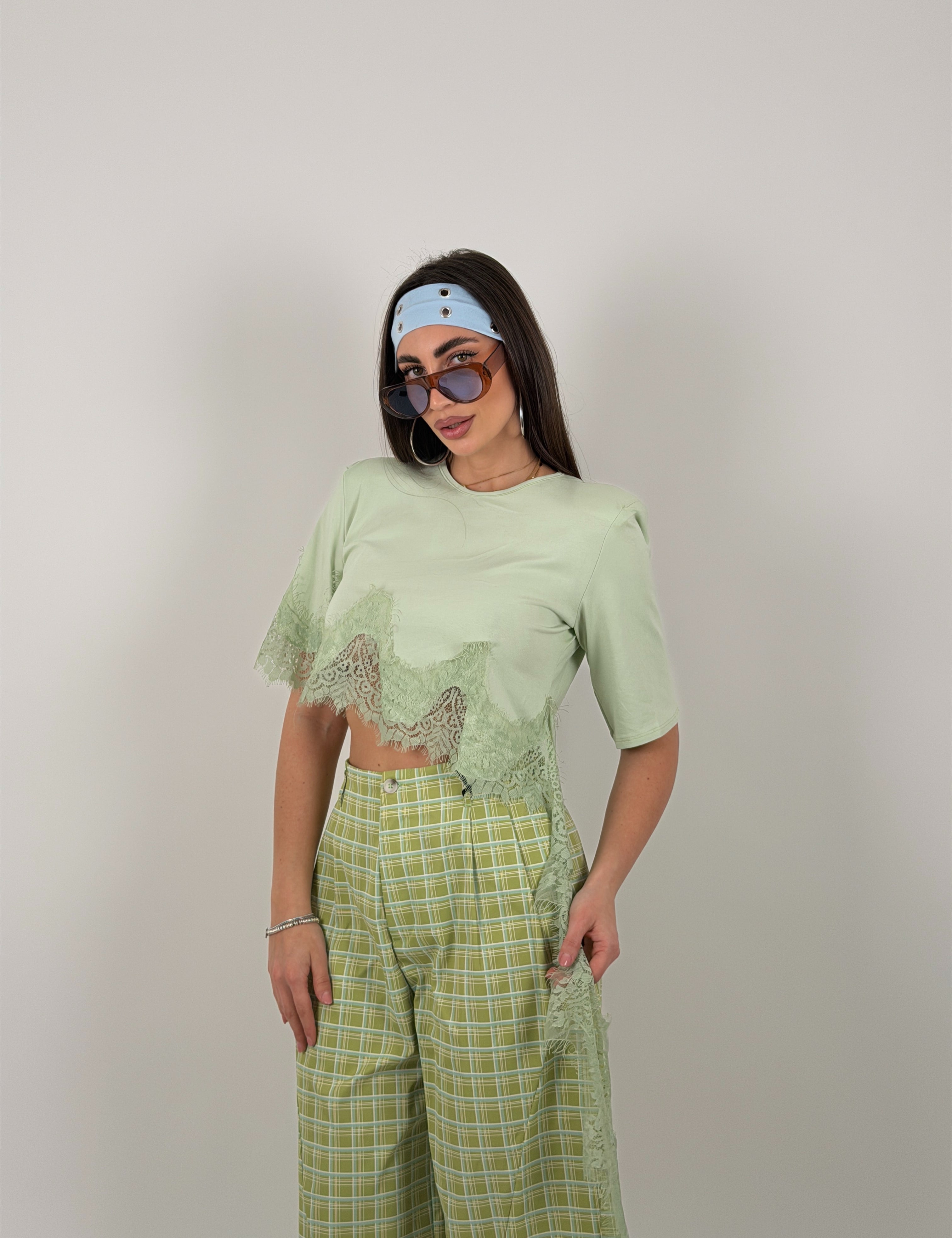 Maglia merletto trasversale