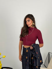 Maglia 3/4 con colletto