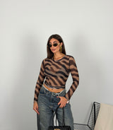 Maglia Animalier semivelata