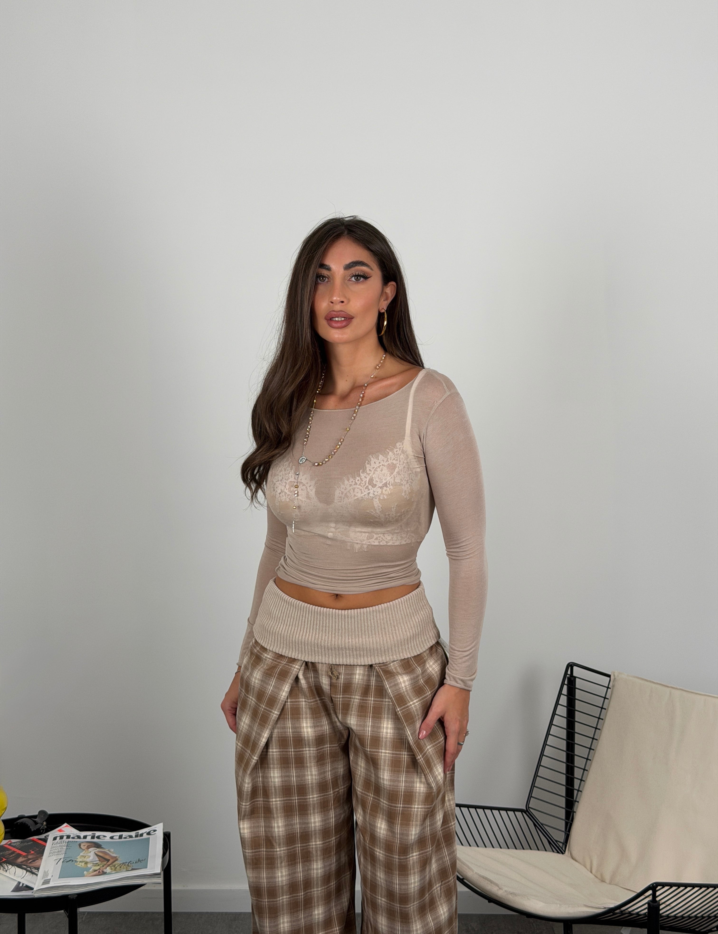 Maglia mistocashmere scollo ampio