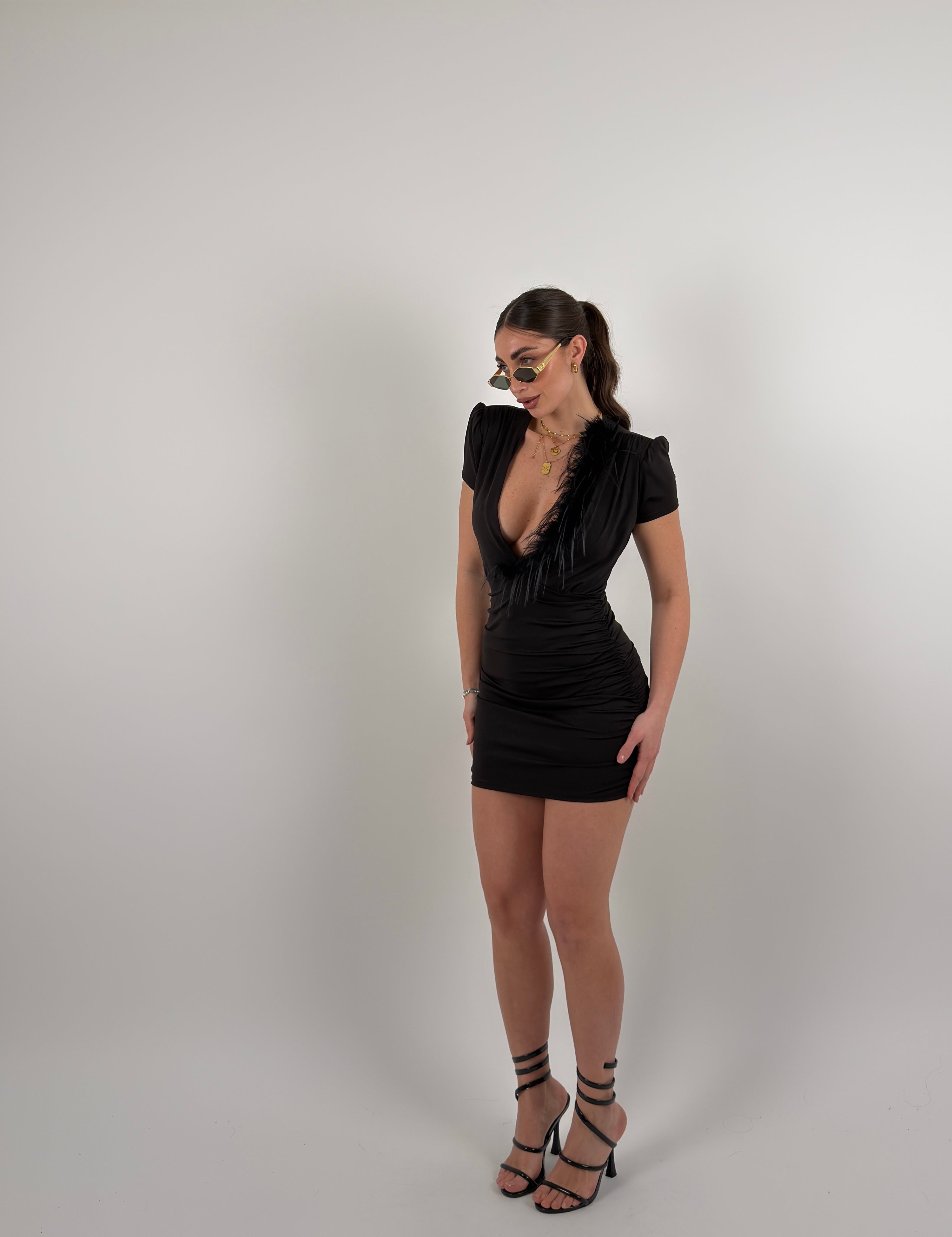 Vestito mezza manica Plumee