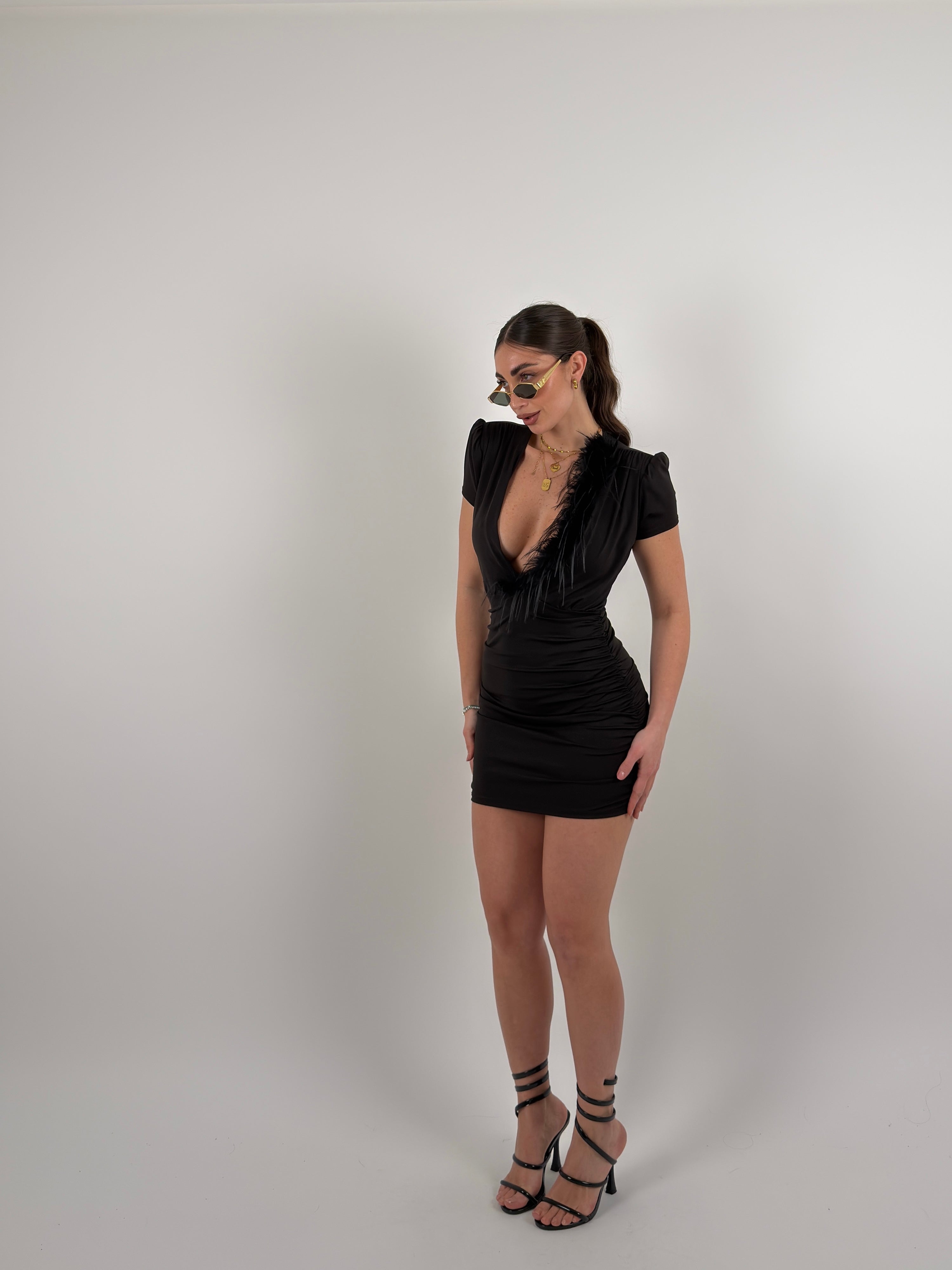 Vestito mezza manica Plumee