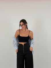 Top in lycra foderato