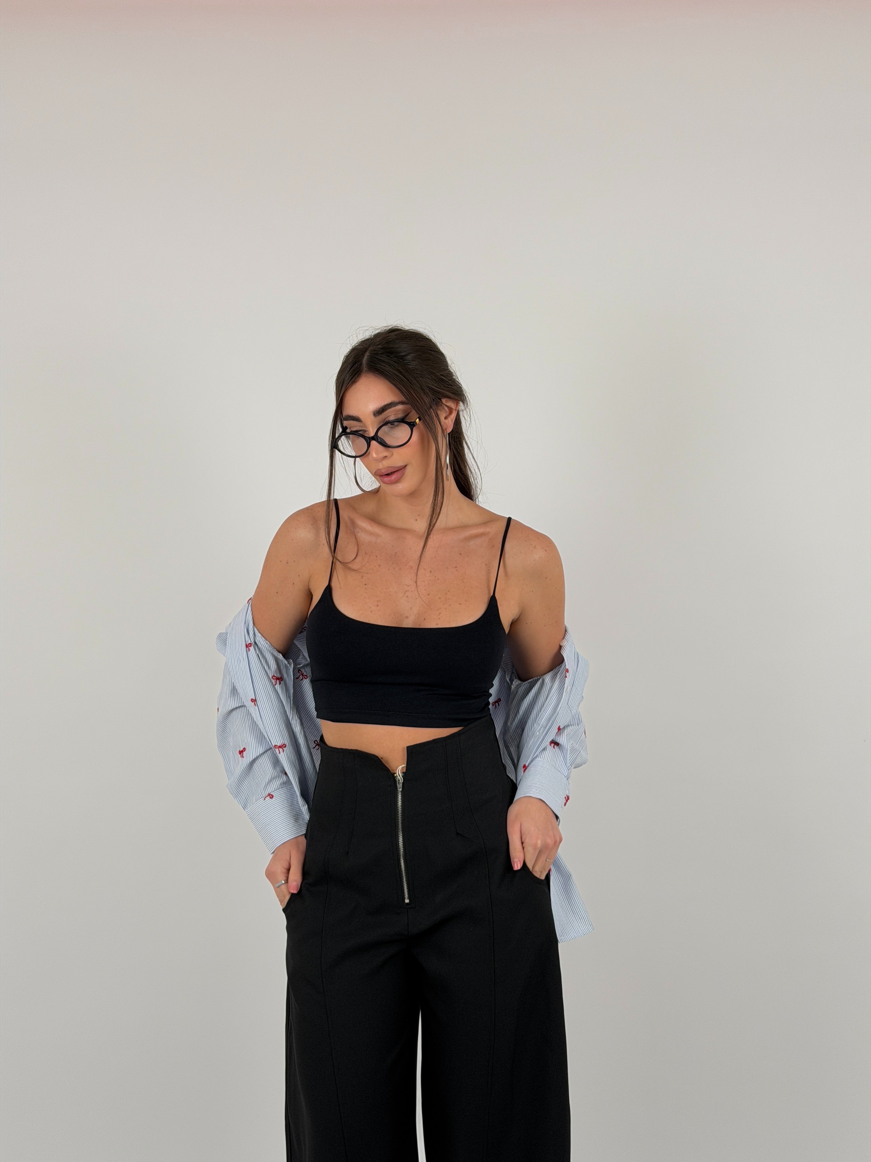 Top in lycra foderato