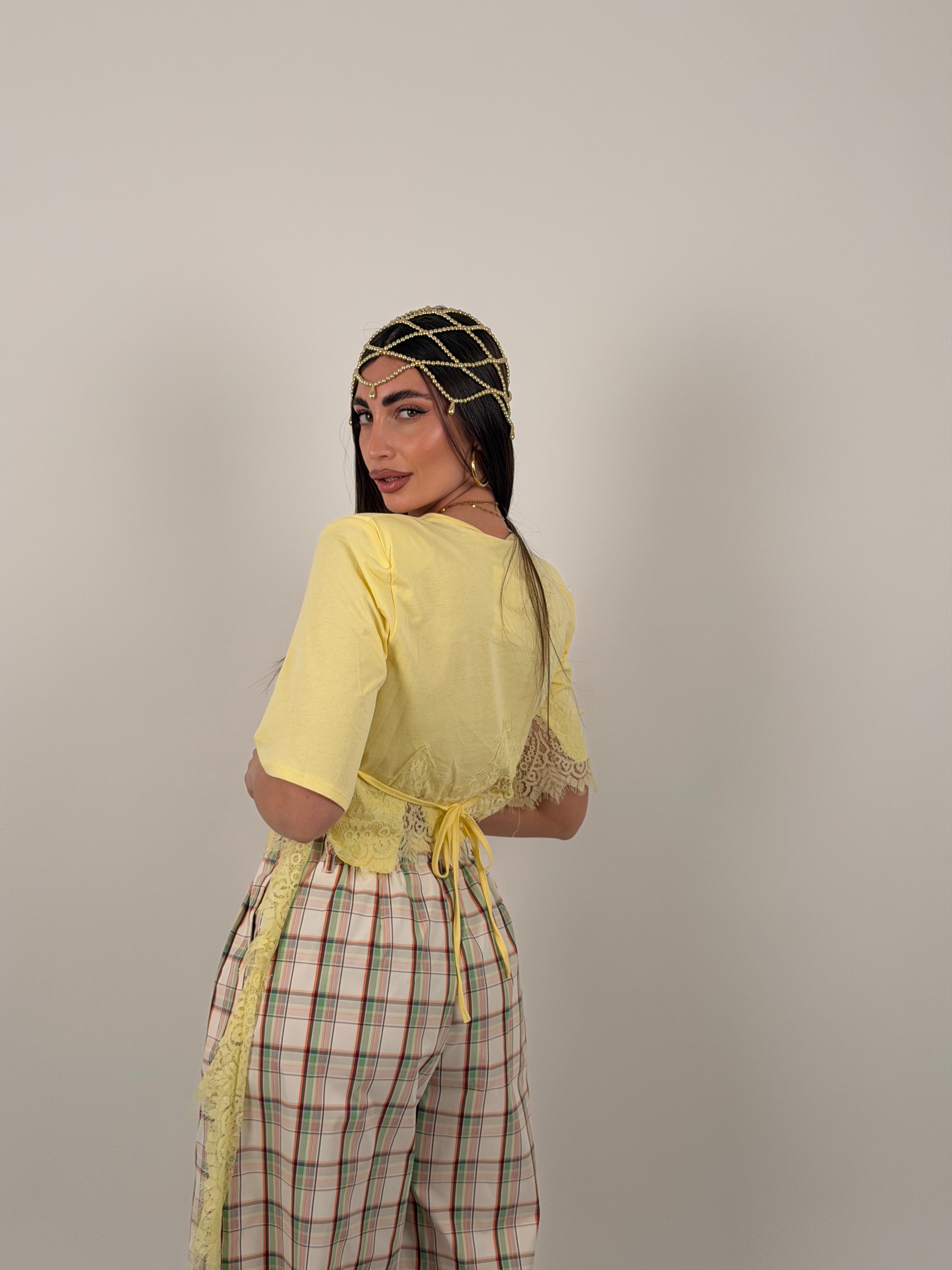 Maglia merletto trasversale