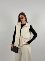 Gilet in tessuto tecnico by lumina