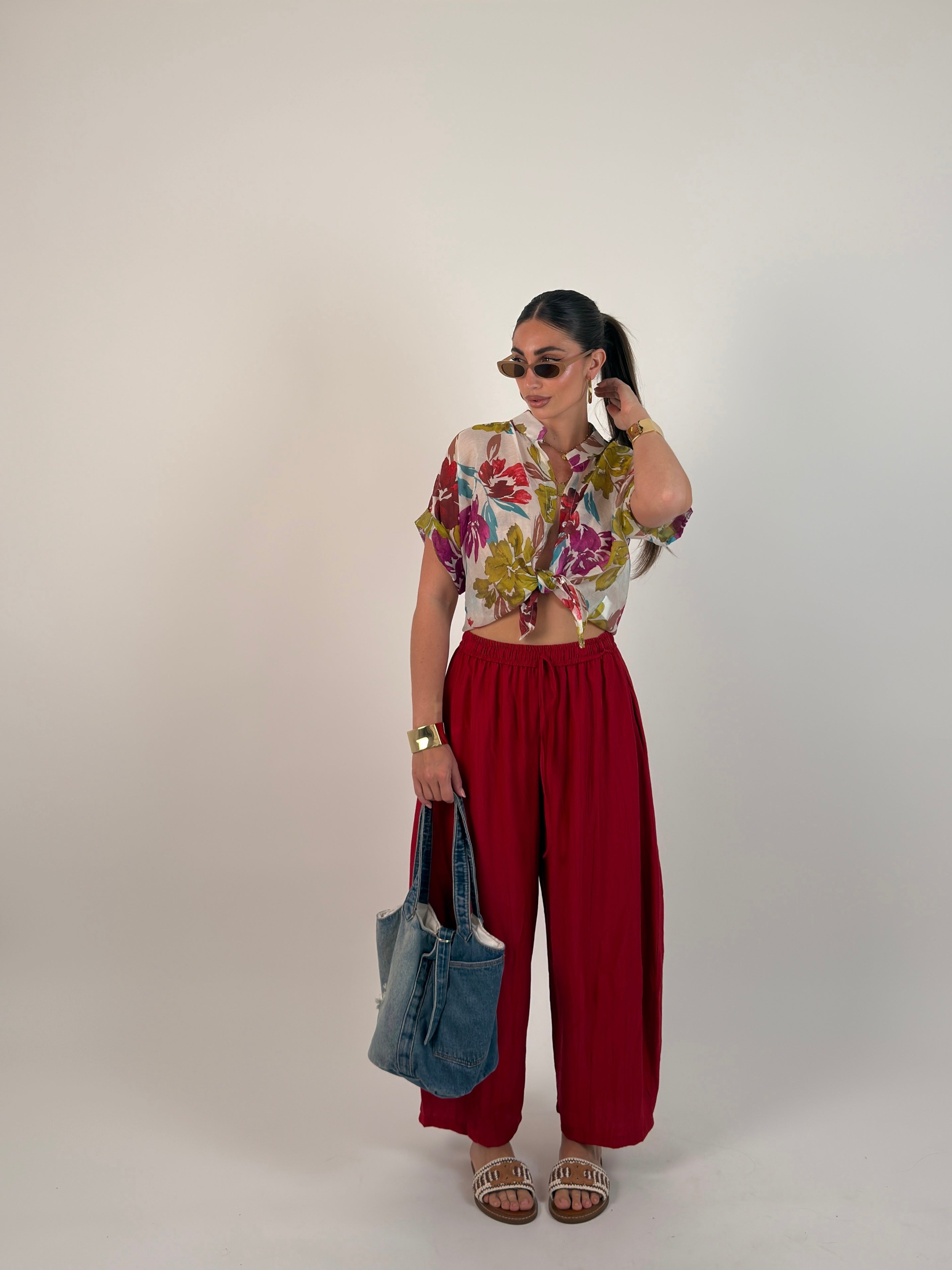 Pantalone plissi