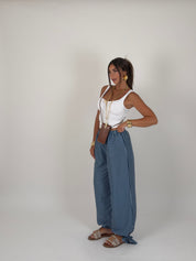 Pantalone quadri alla caviglia