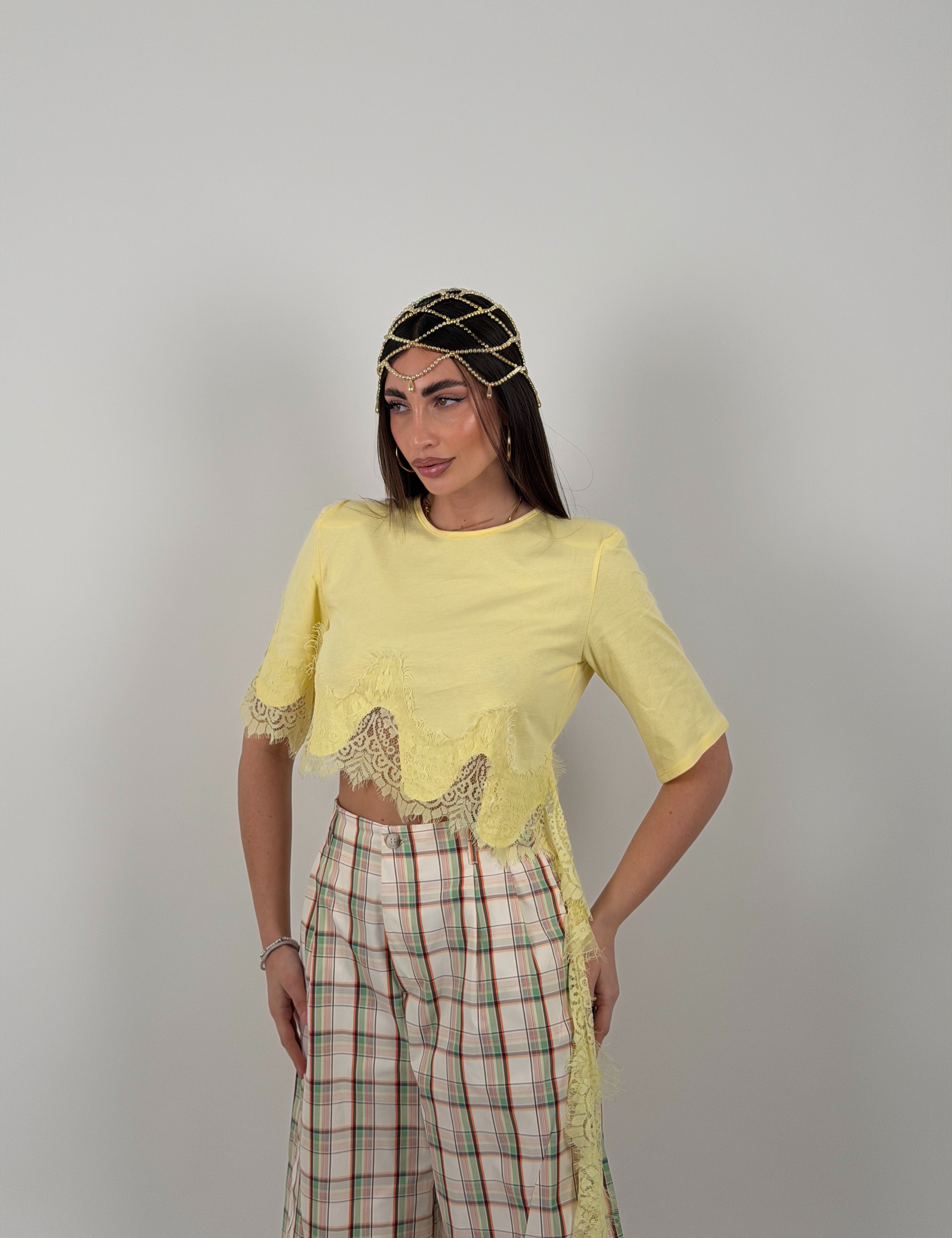 Maglia merletto trasversale