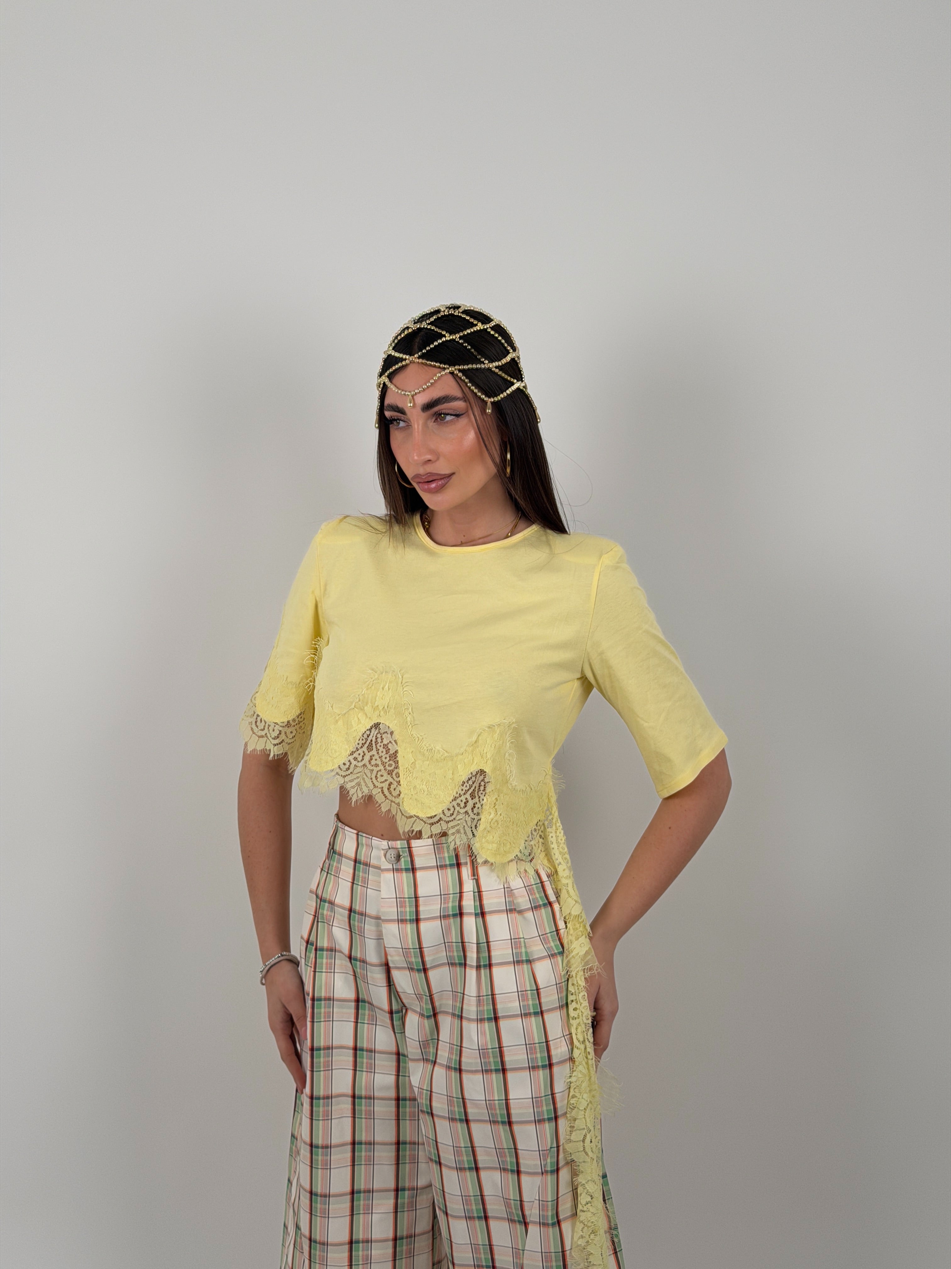 Maglia merletto trasversale