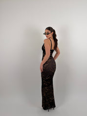 Vestito maculato/merletto