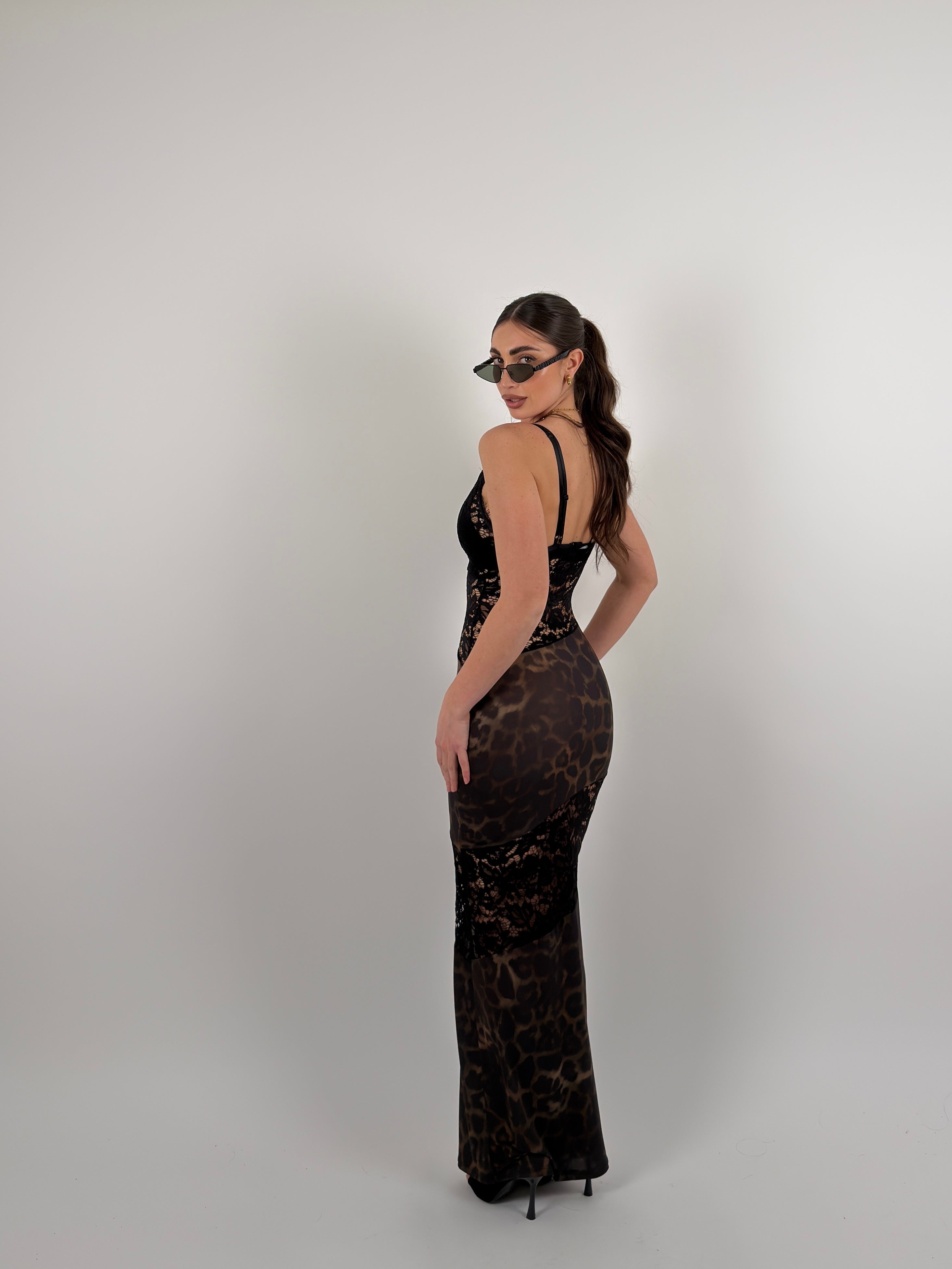 Vestito maculato/merletto