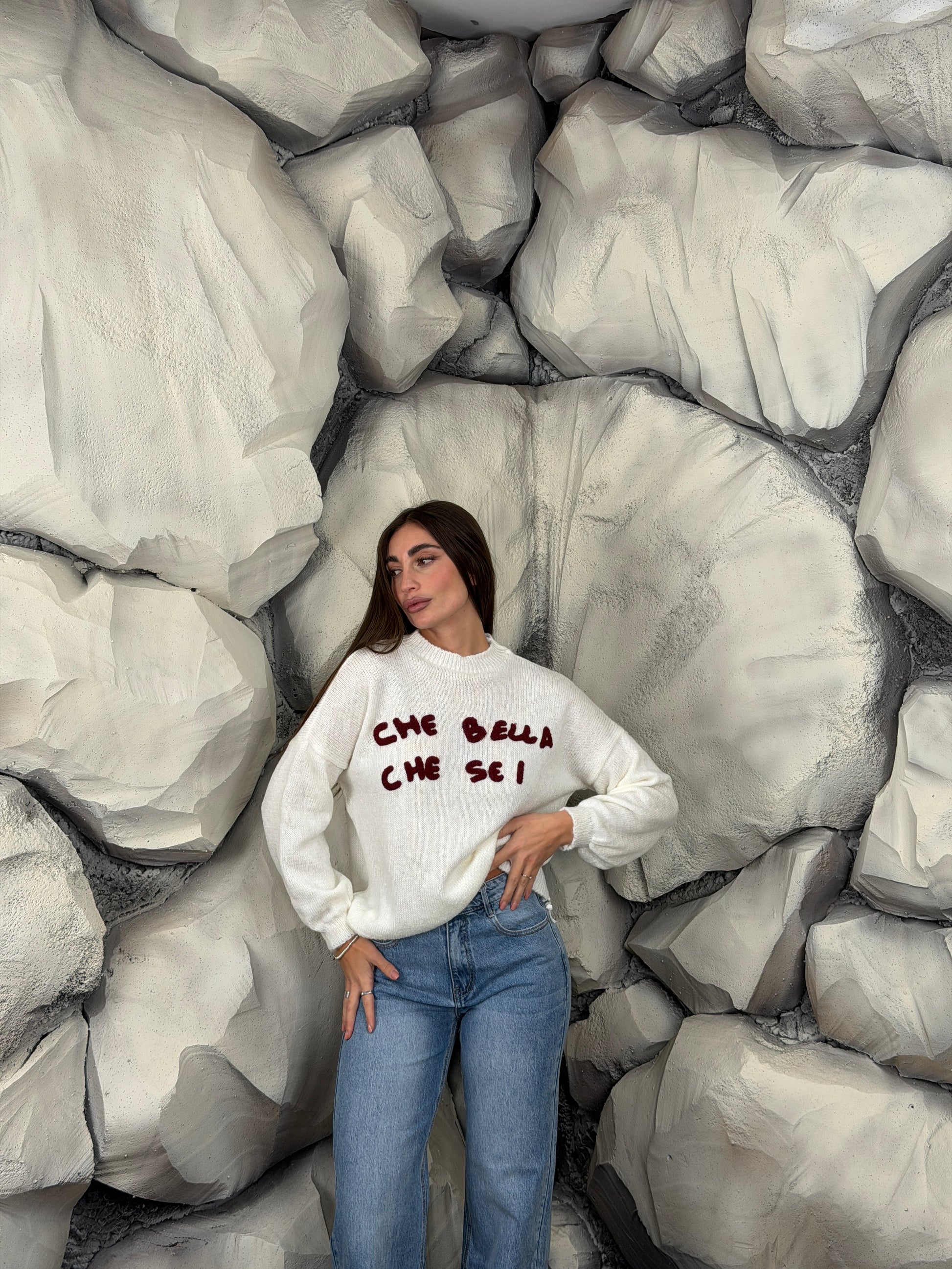 Maglione CHE BELLA CHE SEI short