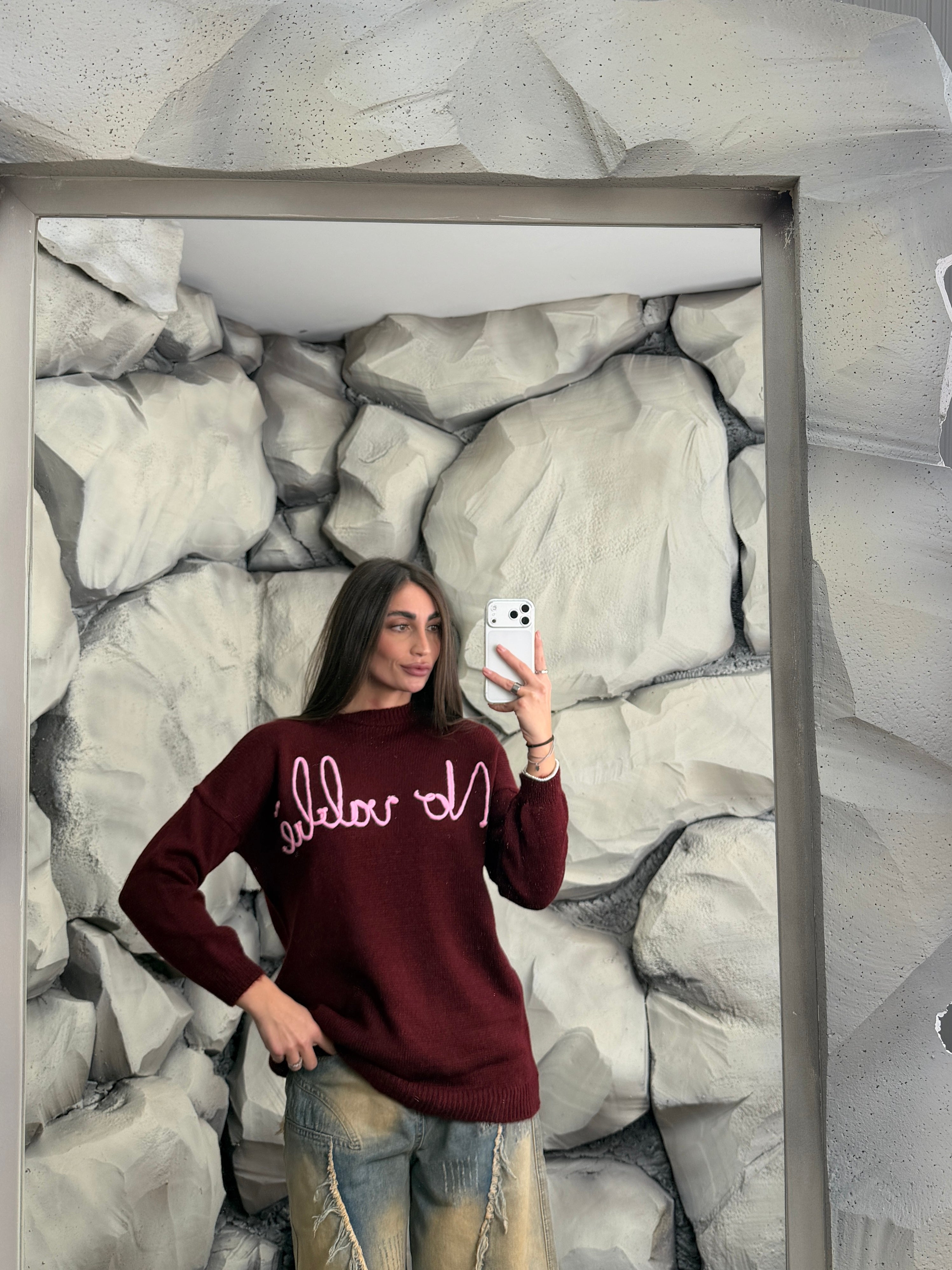 Maglione NO VABBÉ long