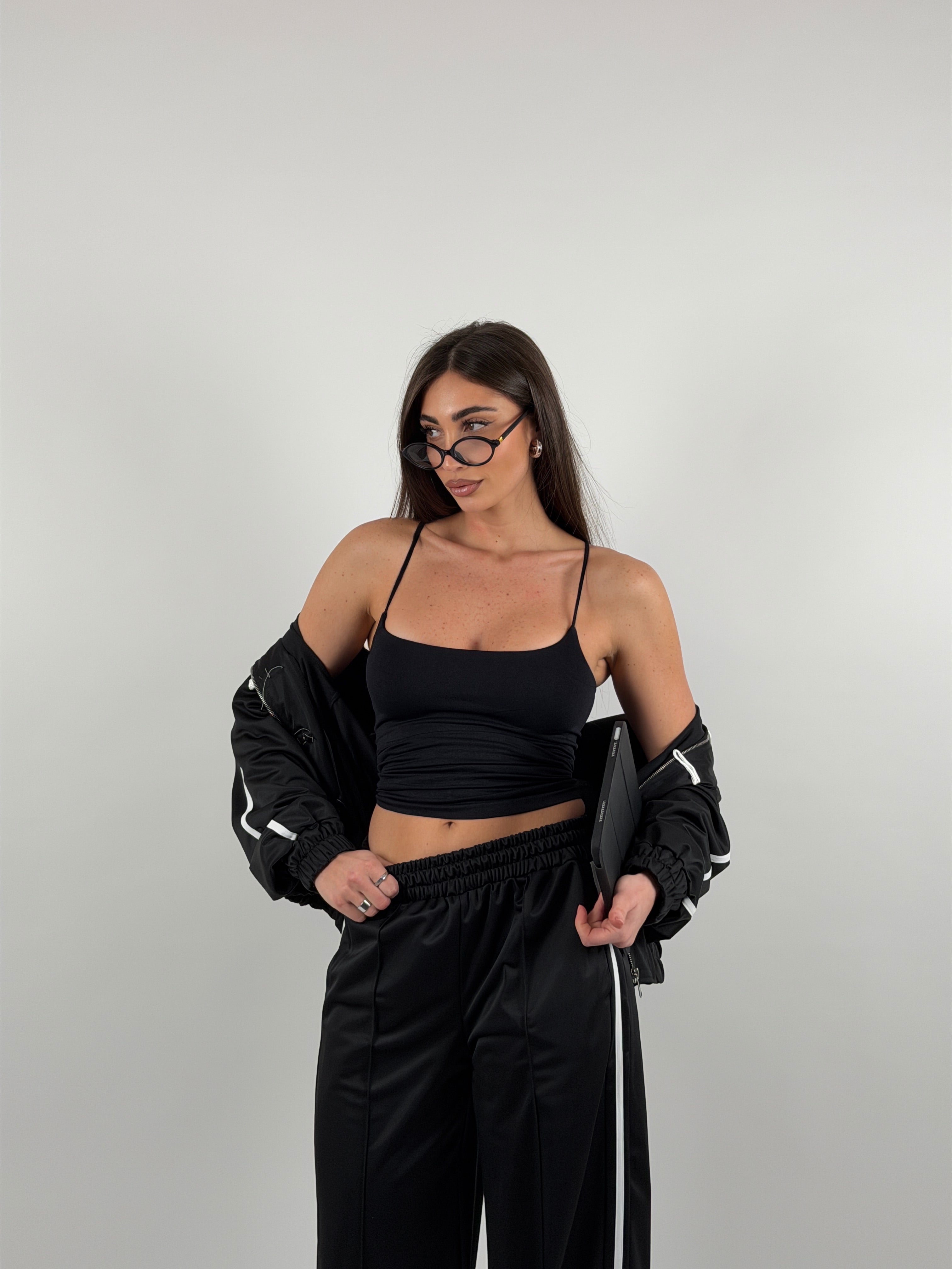 Top in lycra media lunghezza