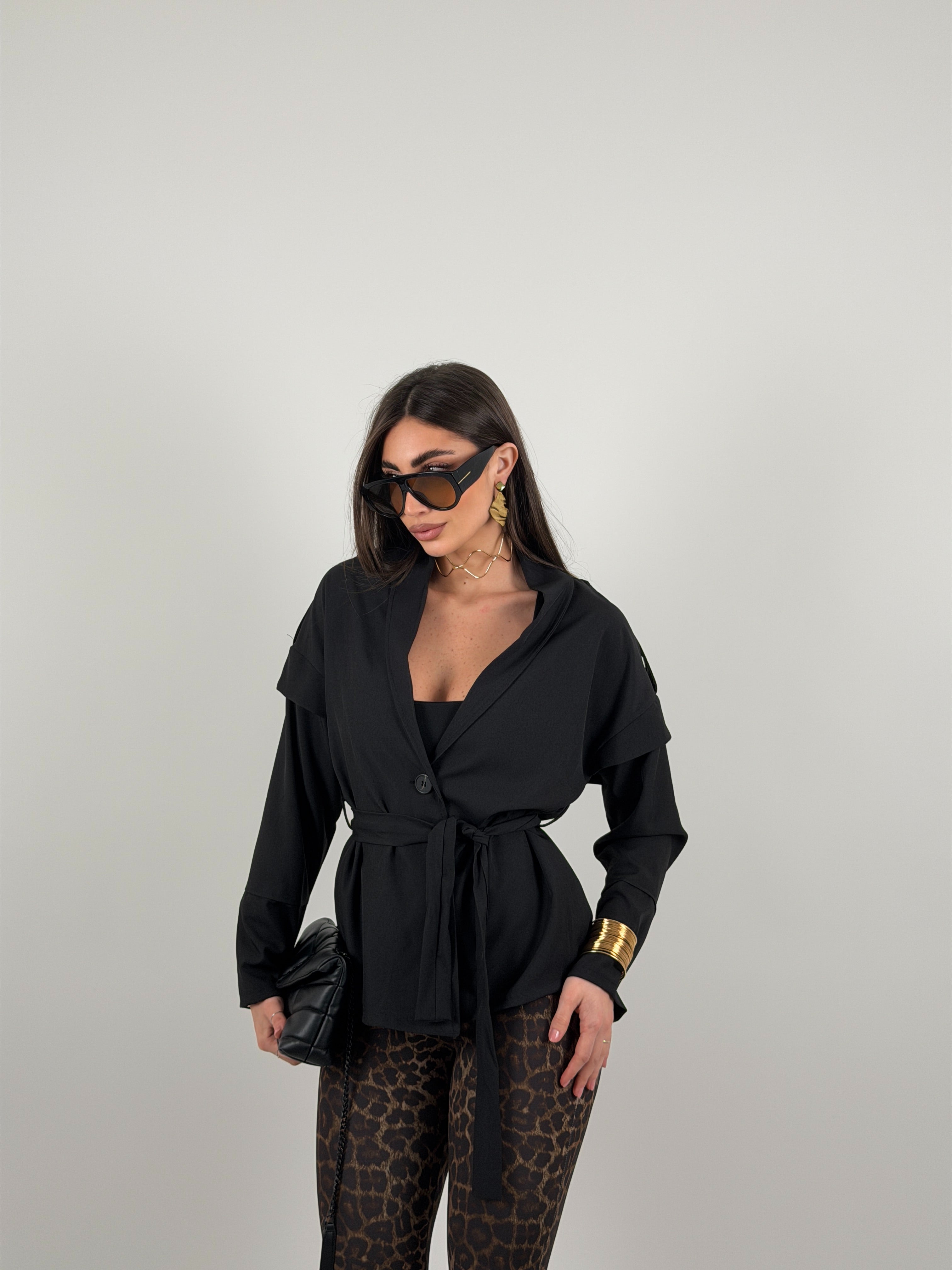 Giacca mood trench tessuto leggero