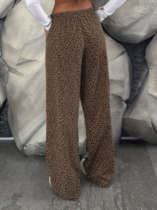 Pantalone maculato velluto