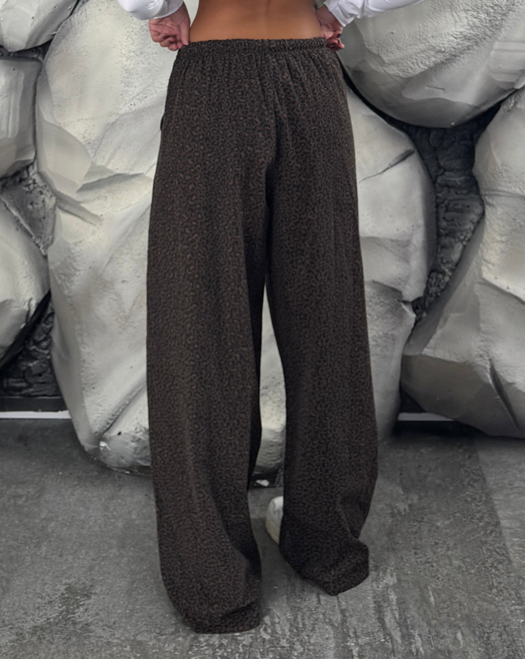 Pantalone maculato velluto