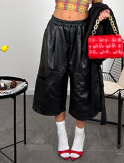 Jorts ecopelle oversize