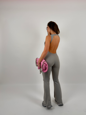 Tuta in lycra modellante, con schiena scoperta