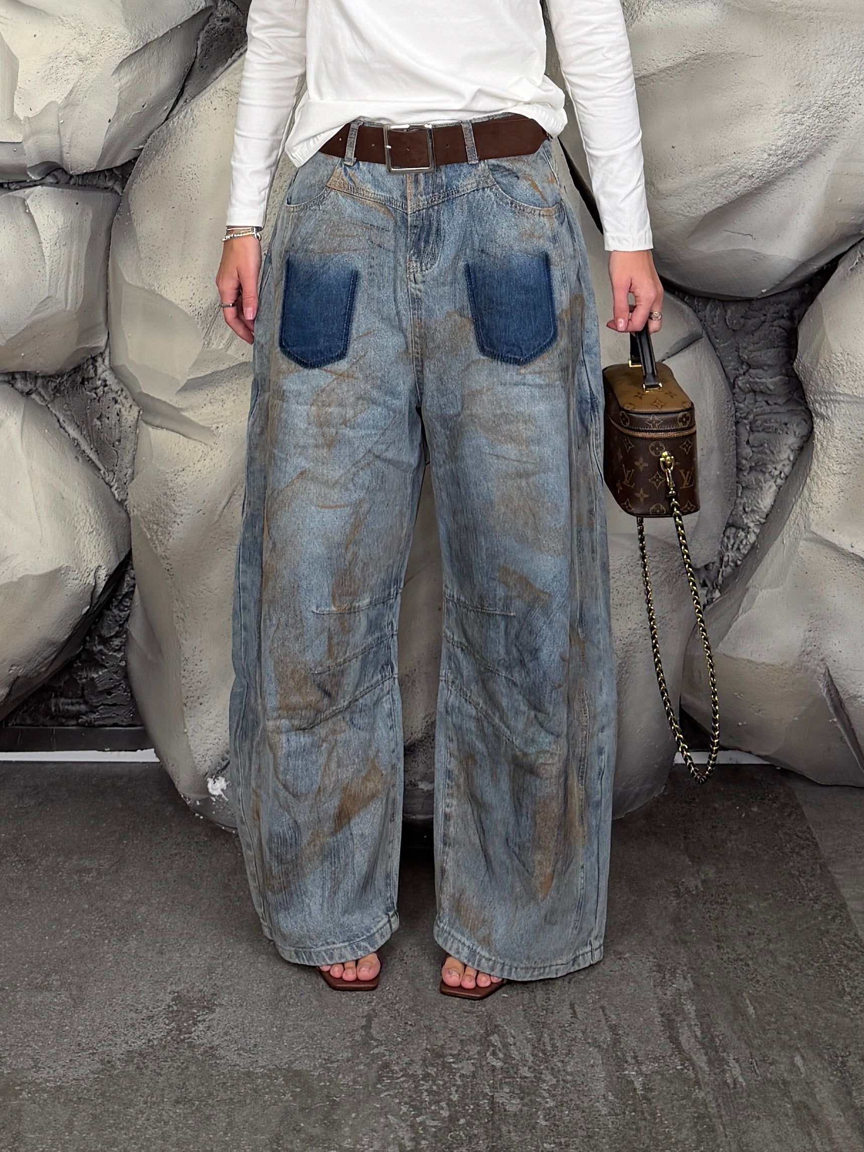 Jeans tasche e cintura