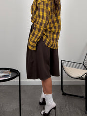 Jorts doppio elastico in ecopelle