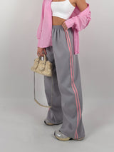 Pantalone con strisce laterali