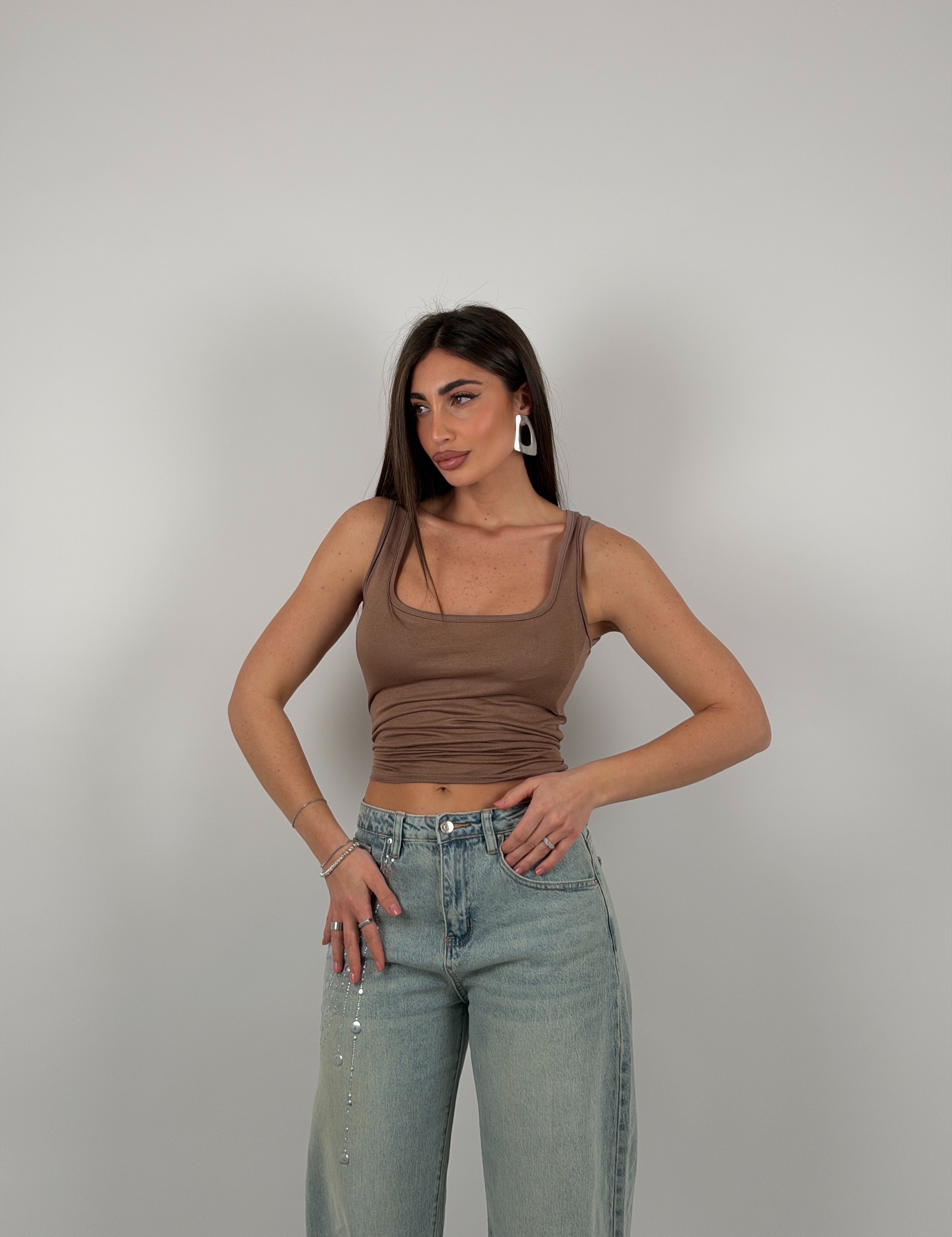 Maglia giromanica semivelata