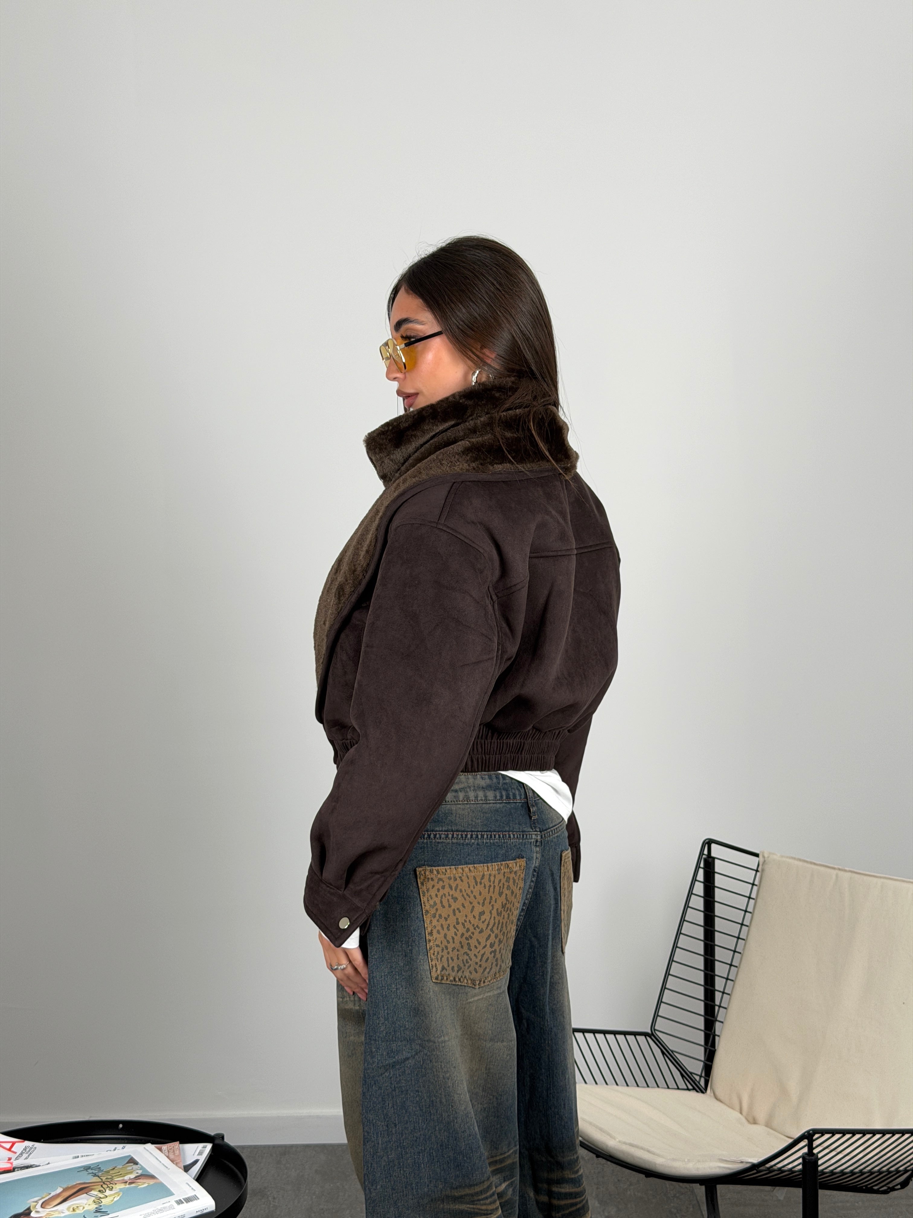 Jeans doppio bustino maculato