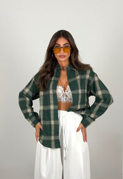Camicia a quadri over size